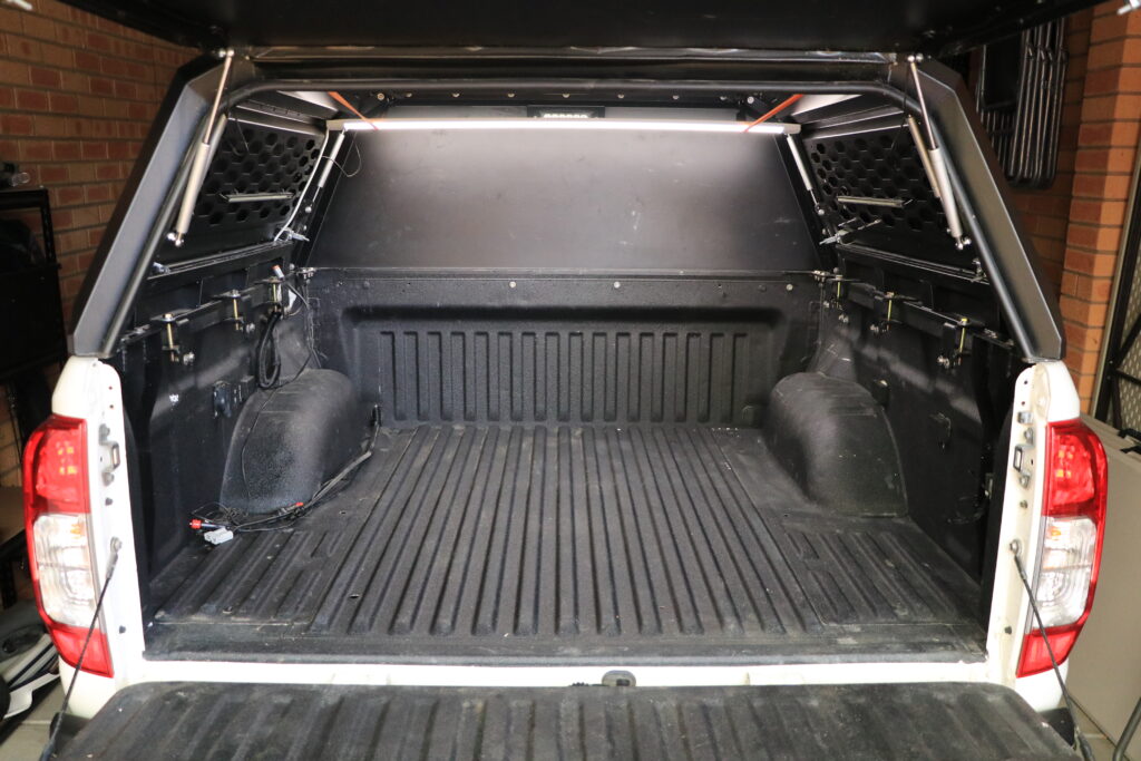 Raptor coat liner and canopy in dual cab touring ute