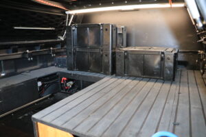 Smart ute storage setup ideas for touring with a dual cab ute tub or truck bed. The storage ideas of the canopy maximise space.