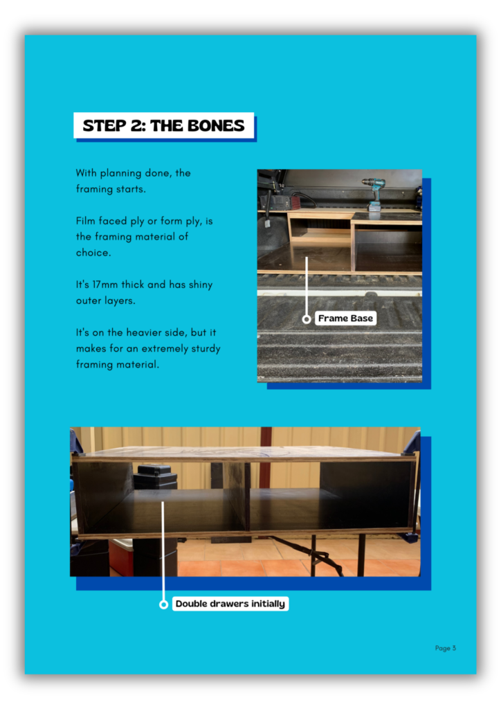 Build a DIY ute canopy drawer setup for touring with a ute tub or truck bed. The plan was to fitout with a camping canopy kitchen, pull out canopy pantry with a diy ute drawer setup.  The easiest drawer ideas in a canopy camping touring setup. how to guide.